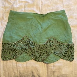 Gryphon New York sea green mini skirt (NWOT)